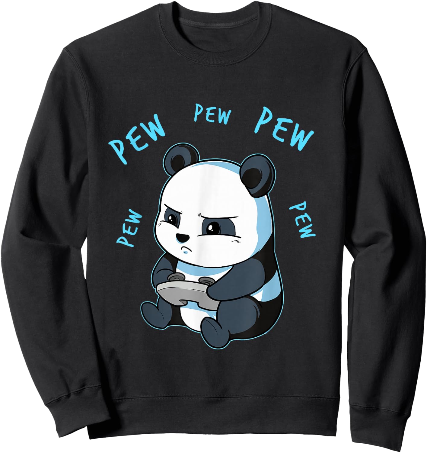 Netter Gaming Panda Pew video game Computer Player Sweatshirt - Sweatshirt | Black