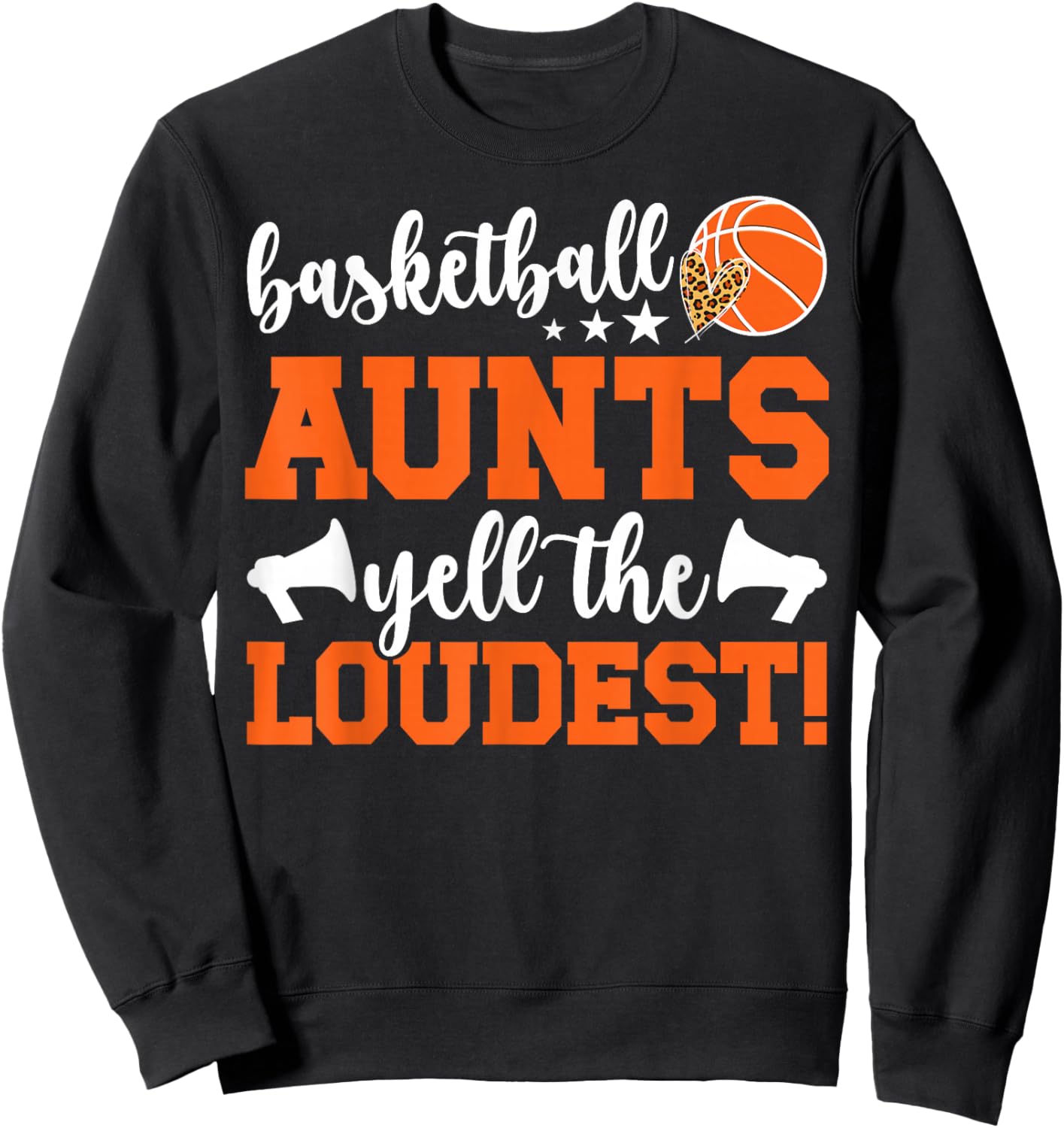 Basketball Aunt Funny Aunt Of A Basketball Player Aunt Sweatshirt - Sweatshirt | Black