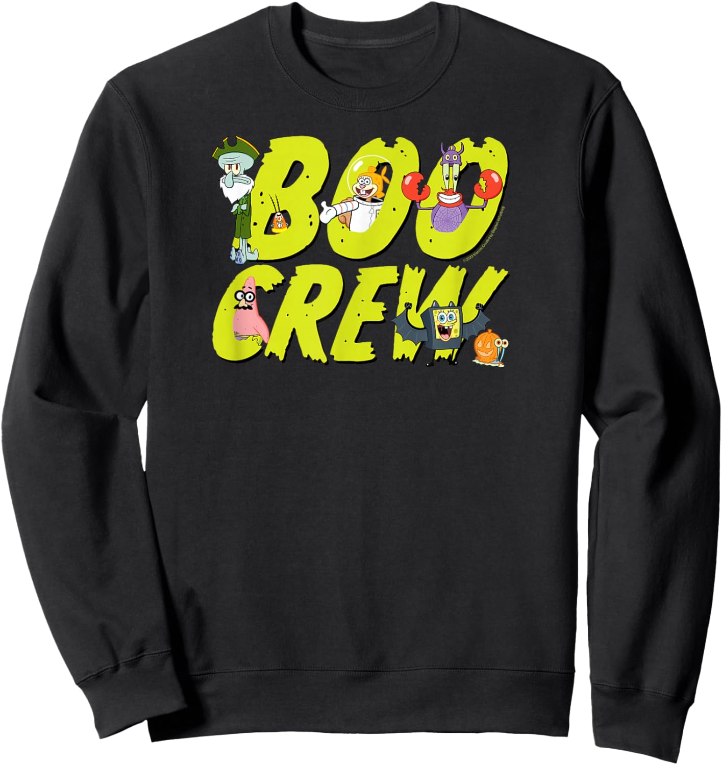 SpongeBob SquarePants - Halloween Boo Crew Costumes Sweatshirt - Sweatshirt | Black