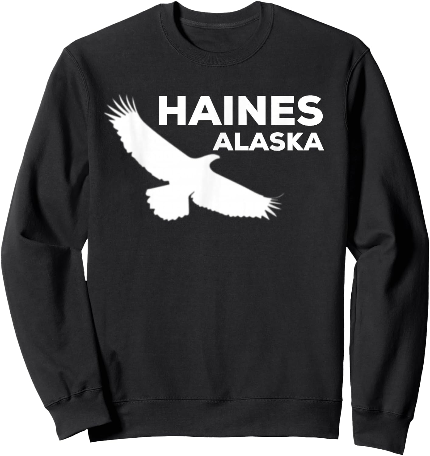Haines Alaska Eagle Sweatshirt - Sweatshirt | Black