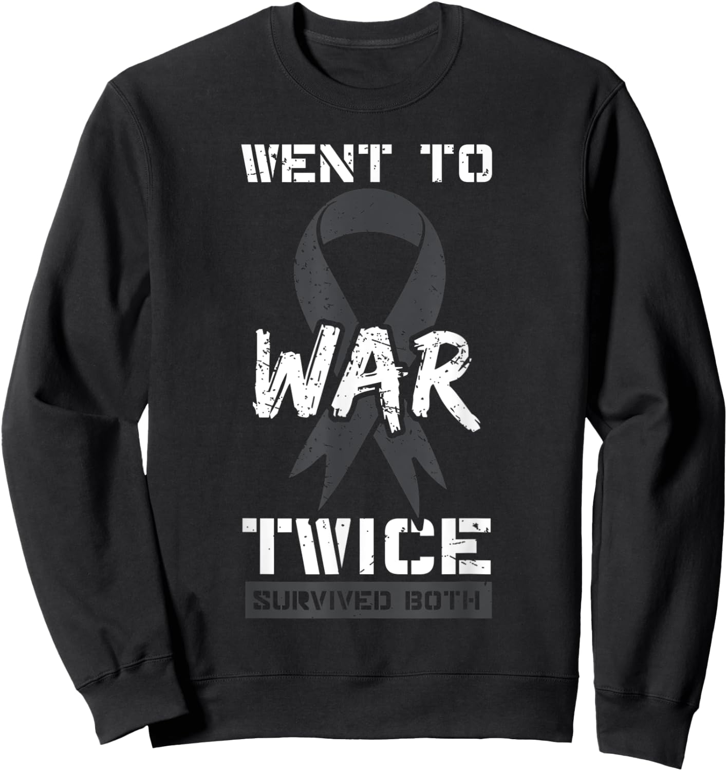 Cancer War Veterans Patriotic Military Soldier Vietnam Gift Women Men Sweatshirt - Sweatshirt | Black