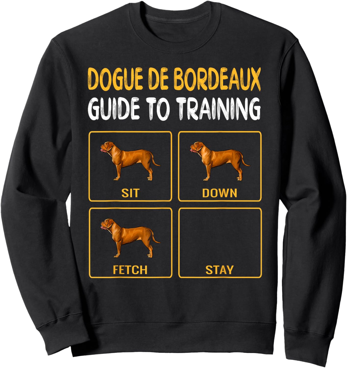 Dogues de Bordeaux Guide To Training Dog Obedience Women Kids Sweatshirt - Sweatshirt | Black
