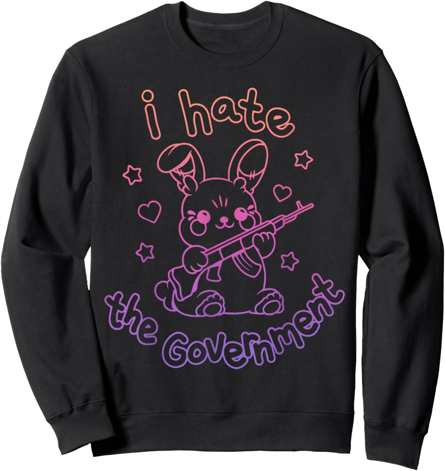 I Hate The Government Sweatshirt - Sweatshirt | Black