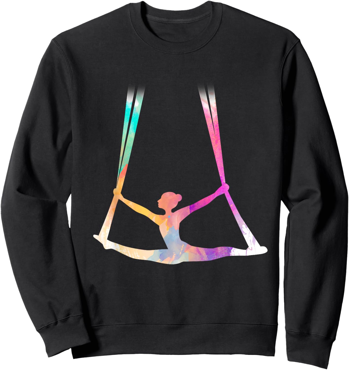 Aerial Silks Circus Yoga Sweatshirt - Sweatshirt | Black