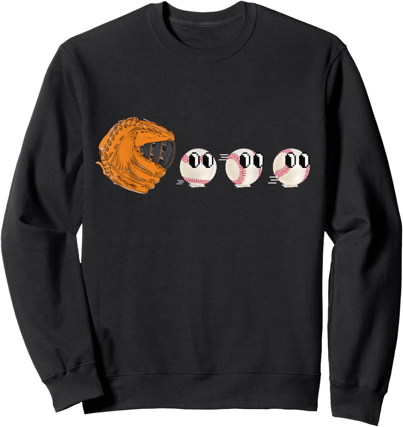 Funny Men Boys Baseball Catcher Sweatshirt - Sweatshirt | Black