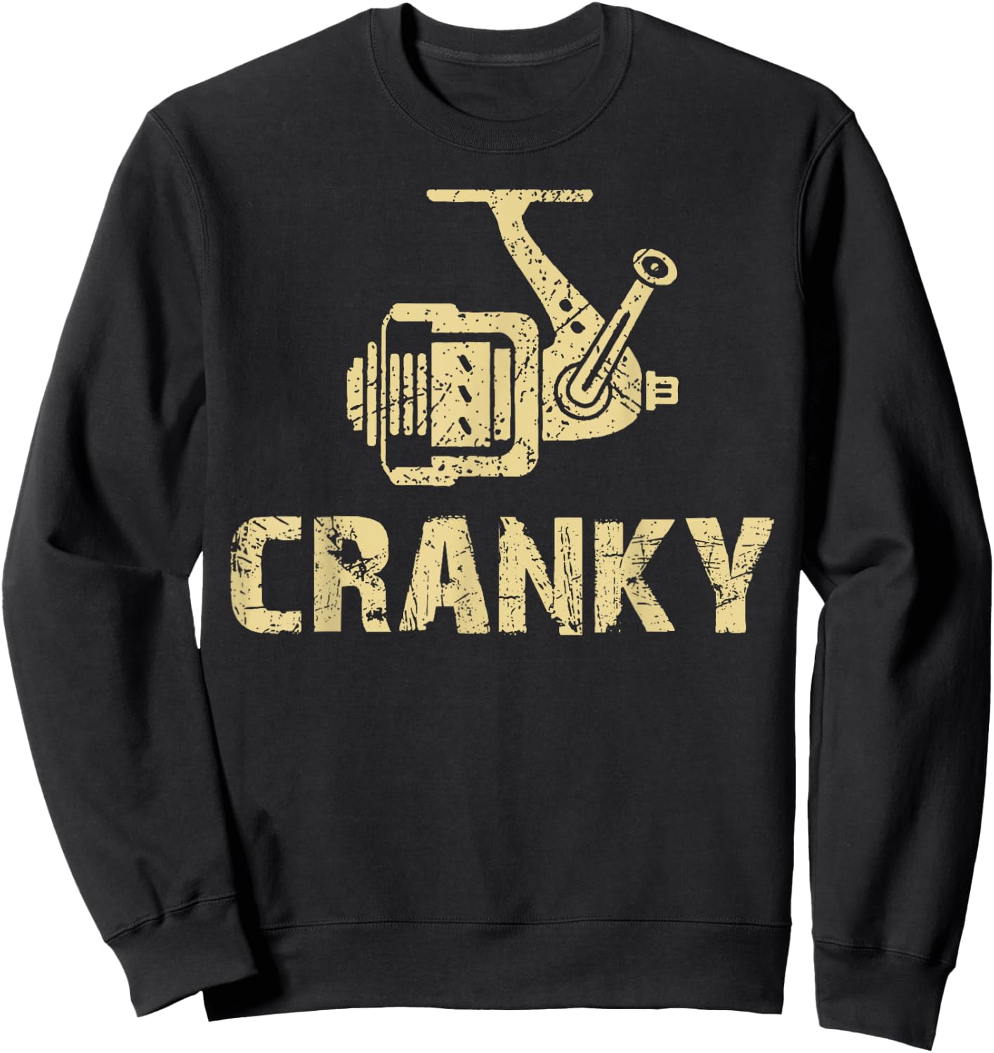 Crankbait Fishing Lure Cranky Funny Gift Fishing Lovers Sweatshirt - Sweatshirt | Black