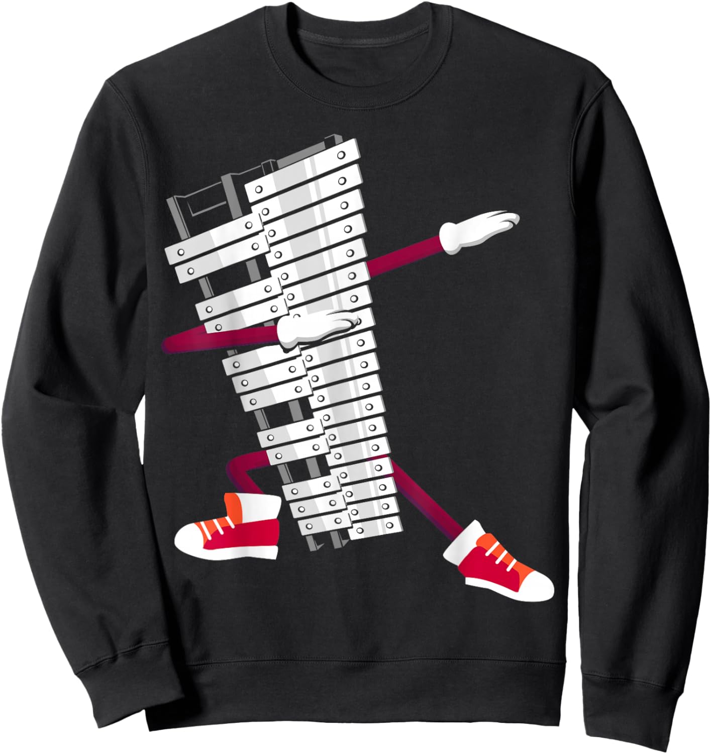 Dabbing Glockenspiel Percussion Ensemble Glockenspiel Sweatshirt - Sweatshirt | Black