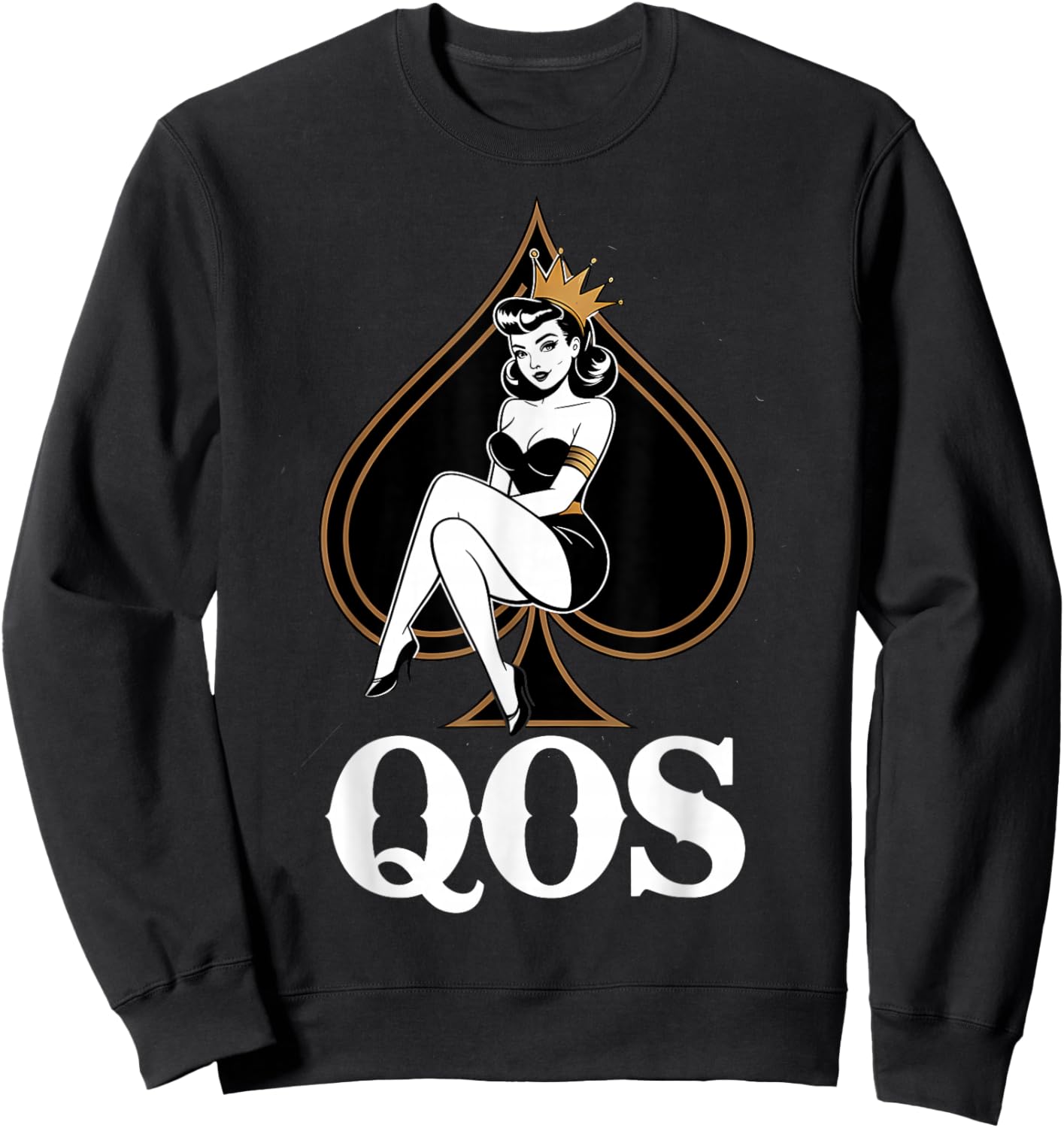 QOS Queen of Spades Sweatshirt - Sweatshirt | Black
