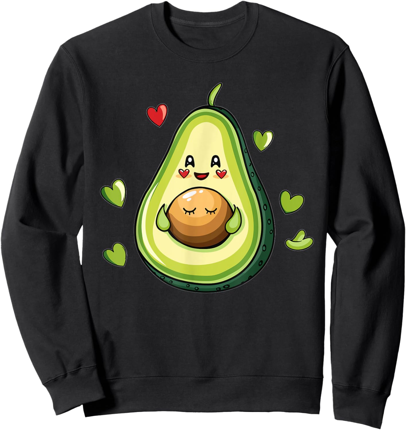 Ästhetische Avocado-Frucht I Avocado Sweatshirt - Sweatshirt | Black