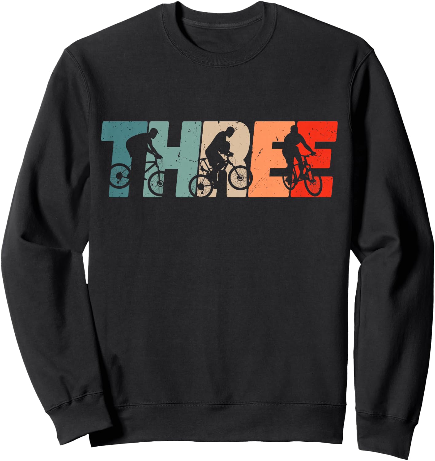 3 Year Old MTB Mountainbike Biker Birthday Boys Biking 3rd Sweatshirt - Sweatshirt | Black