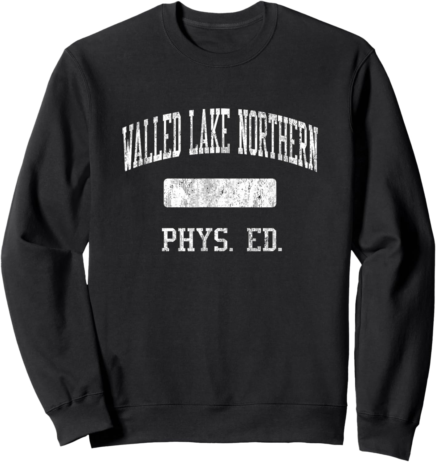 Walled Lake Northern High School HS Commerce Township MI Phy Sweatshirt - Sweatshirt | Black