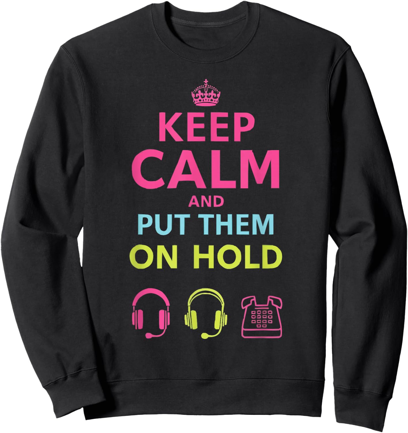 Call Center Agent Technical Support Customer Service Sweatshirt - Sweatshirt | Black