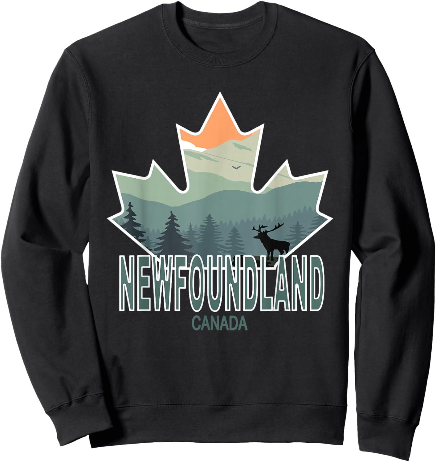 Newfoundland, Canada Sweatshirt - Sweatshirt | Black