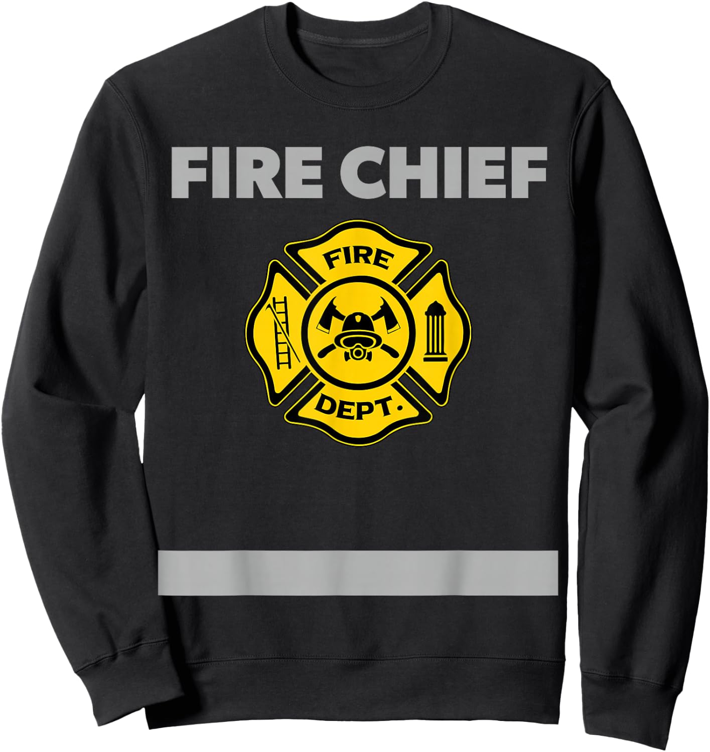 Firefighter Shirt Kids Firefighter Men Fire Chief Sweatshirt - Sweatshirt | Black