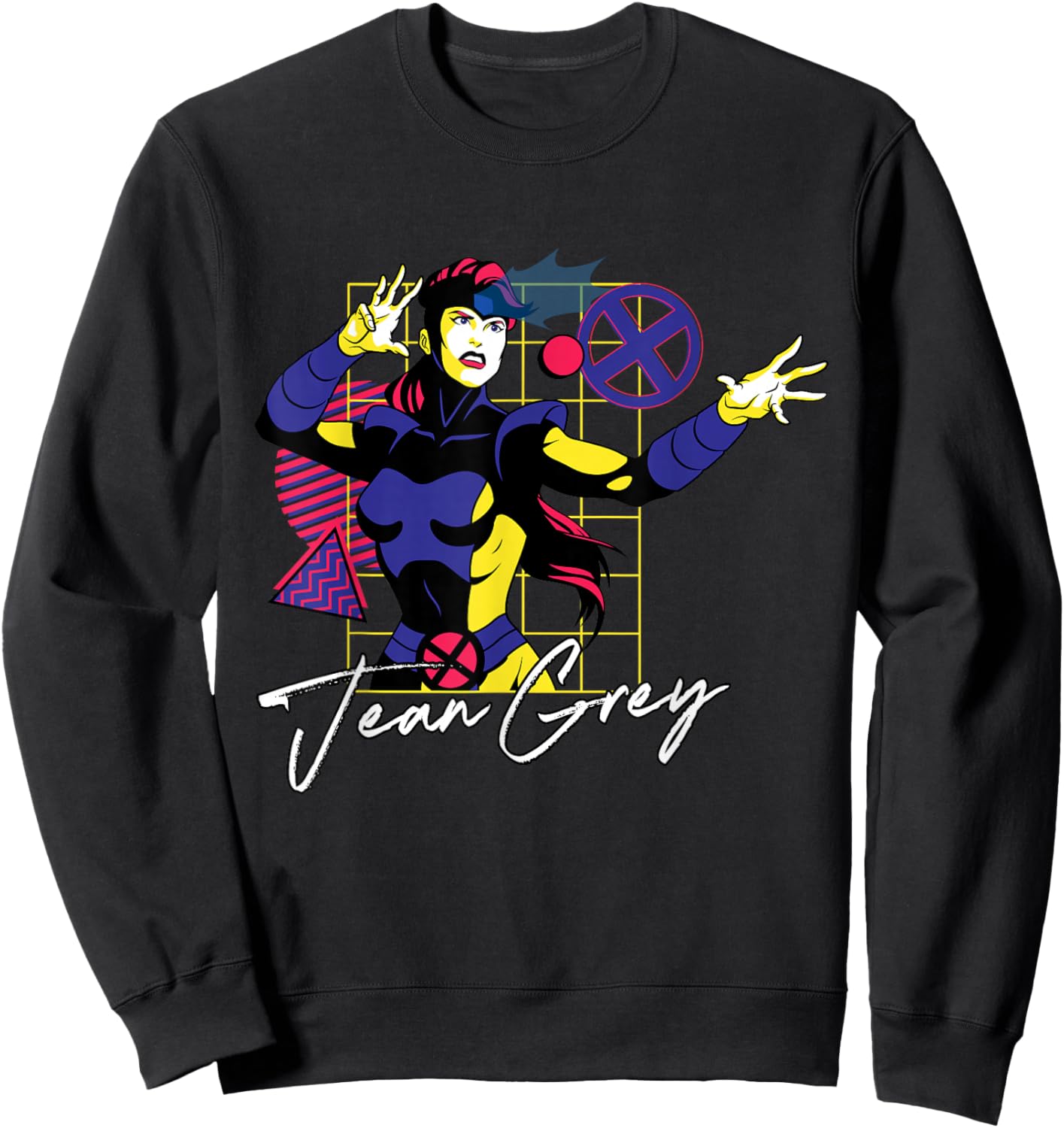 Marvel Super Heroes X-Men Retro Couples Matching Jean Grey Sweatshirt - Sweatshirt | Black