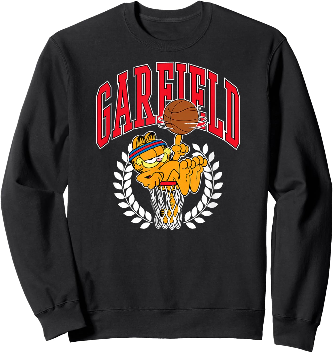 Garfield - Collegiate Basketball Hoop Sweatshirt - Sweatshirt | Black