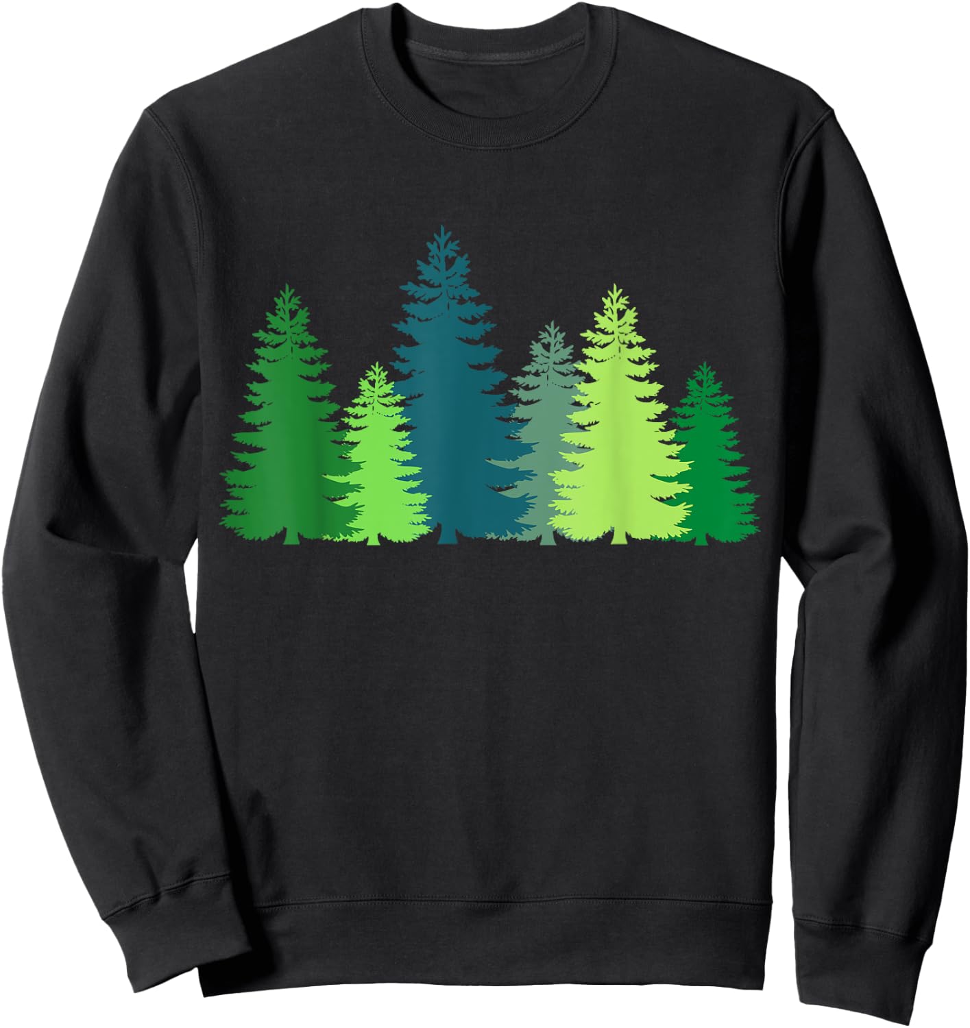 Tree Trees Pine Trees Forest Woods Up North Pines Mountains Sweatshirt - Sweatshirt | Black