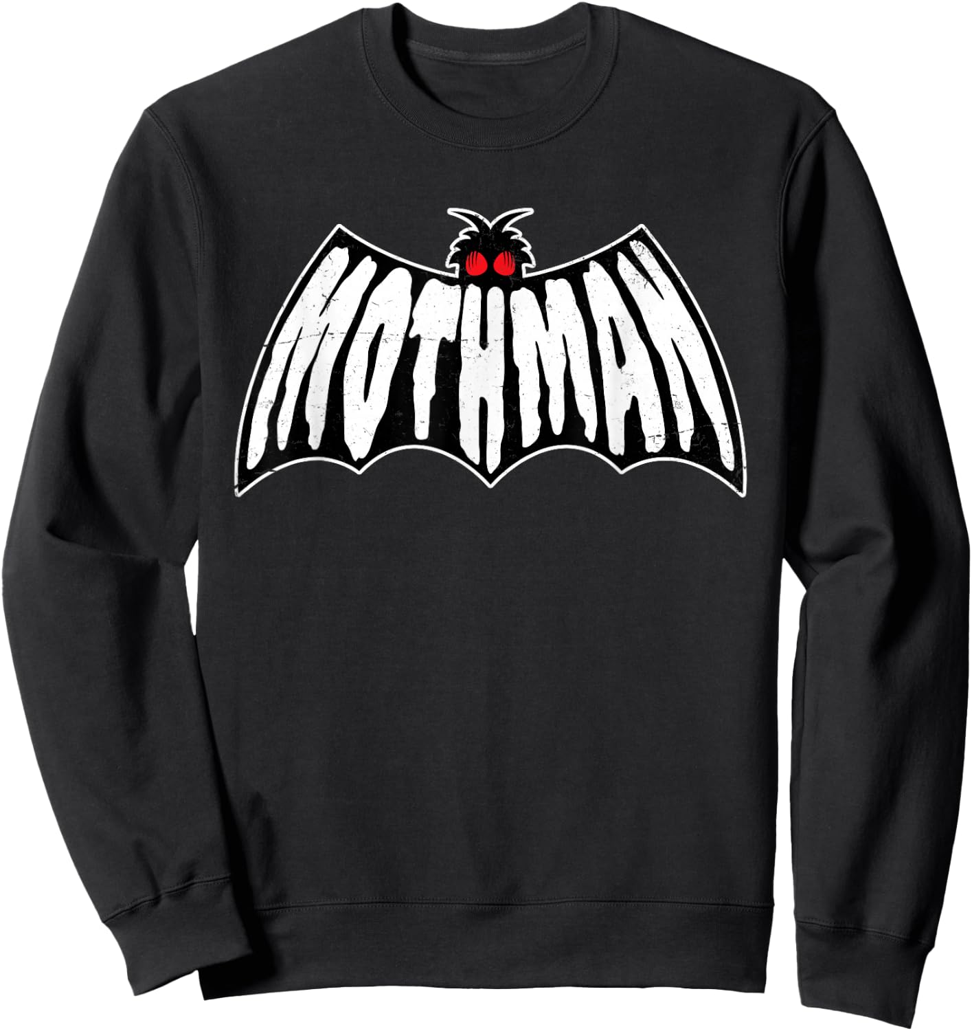 Mothman Cryptid Point Pleasant Monster Sweatshirt - Sweatshirt | Black
