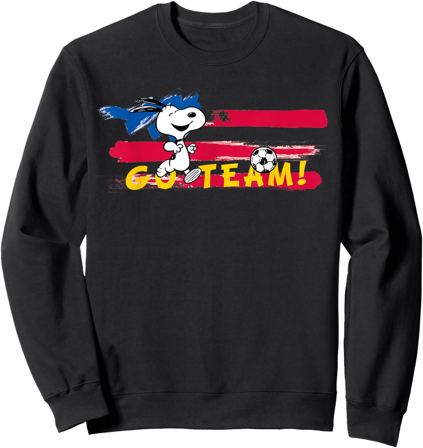 Peanuts - Snoopy Soccer Go Team USA Sweatshirt - Sweatshirt | Black