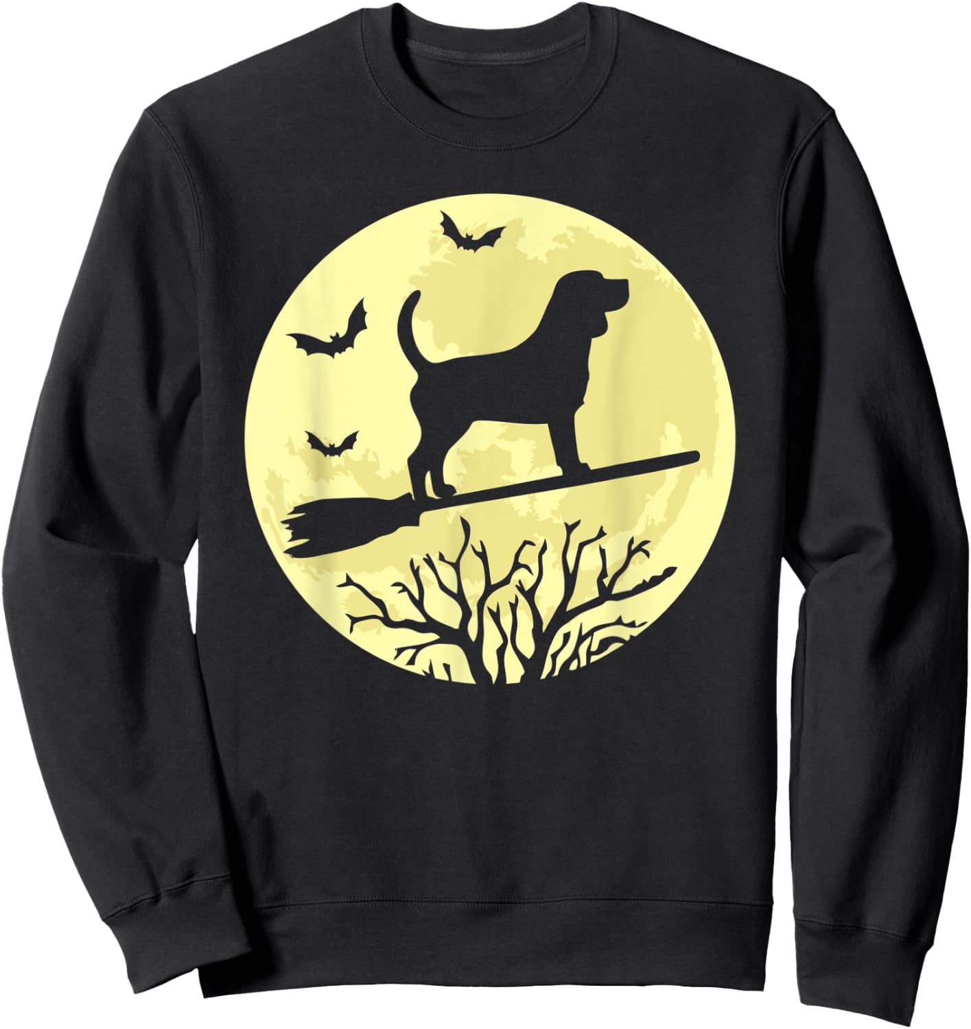 Beagle Witch Funny Beagle Dog Lover Halloween Sweatshirt - Sweatshirt | Black