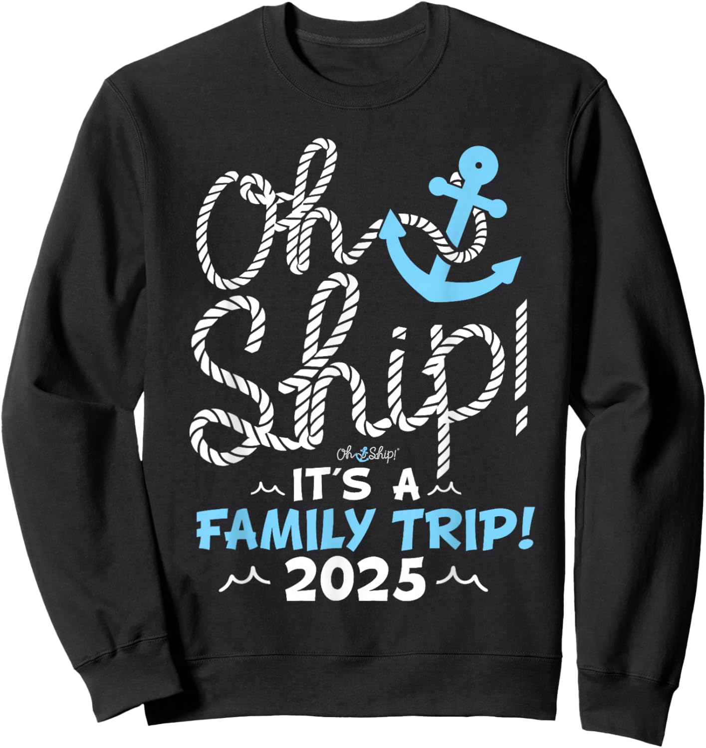 It's a Family Trip 2025, Group Matching Family 2025 Cruise Sweatshirt - Sweatshirt | Black
