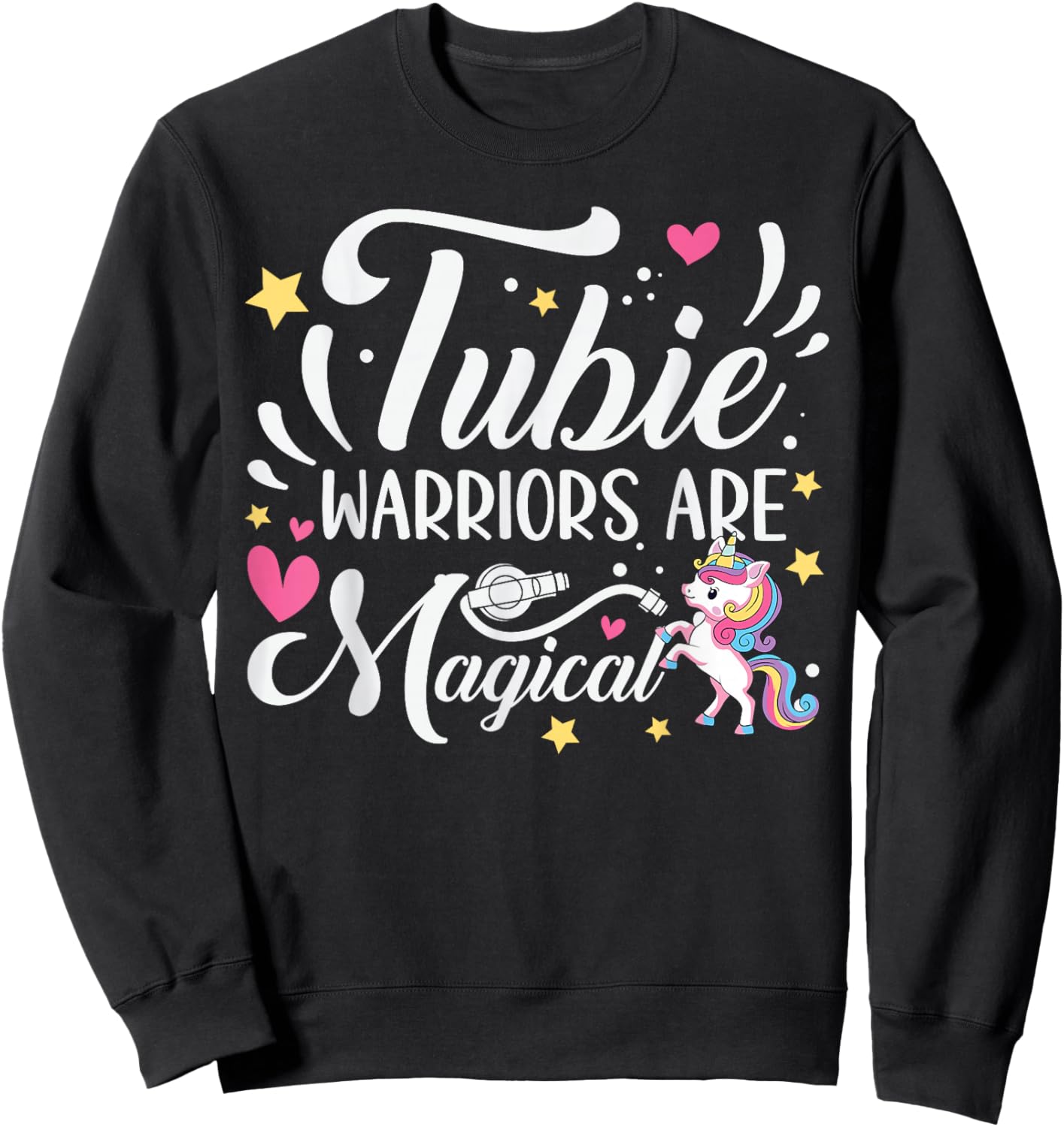 Feeding G Tube Supplies Feeding Tube Awareness Sweatshirt - Sweatshirt | Black