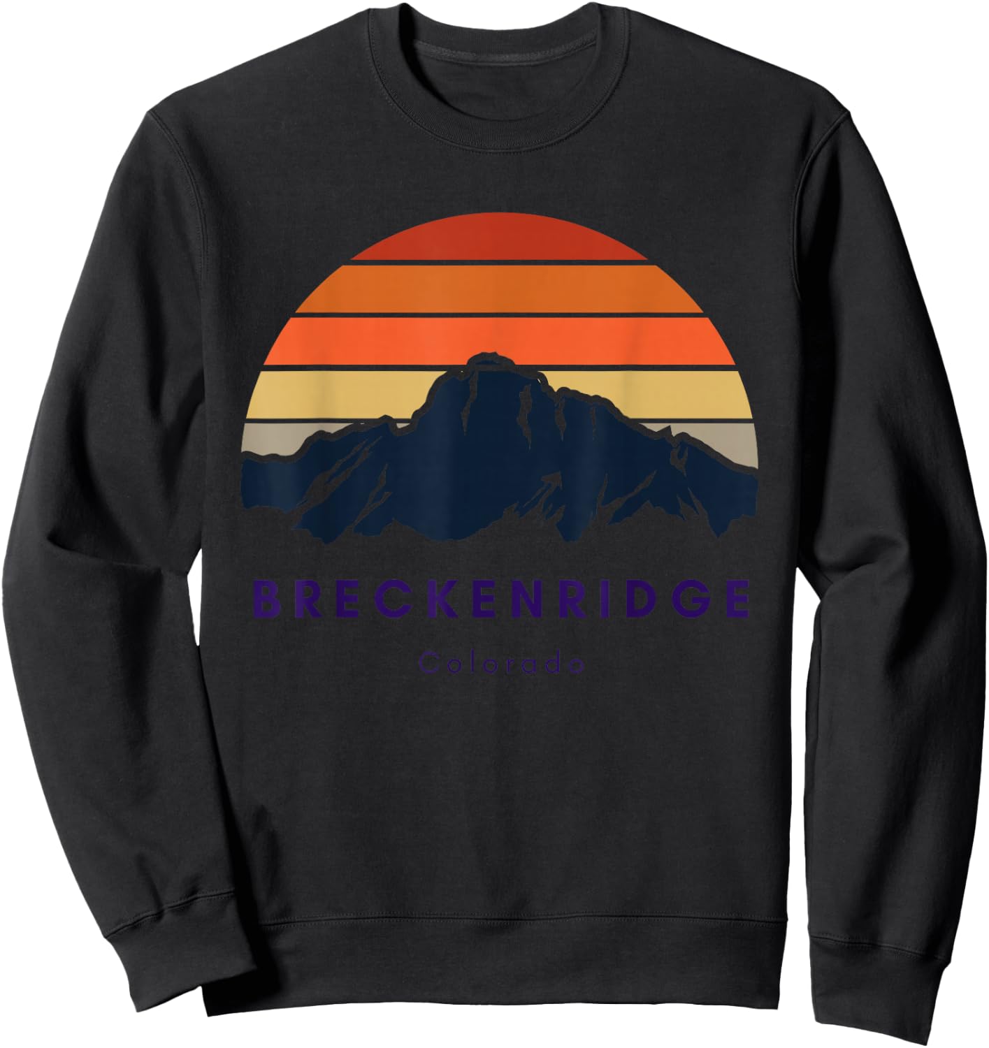 Breckenridge Colorado Gifts Hiking Skiing Breckenridge Gifts Sweatshirt - Sweatshirt | Black