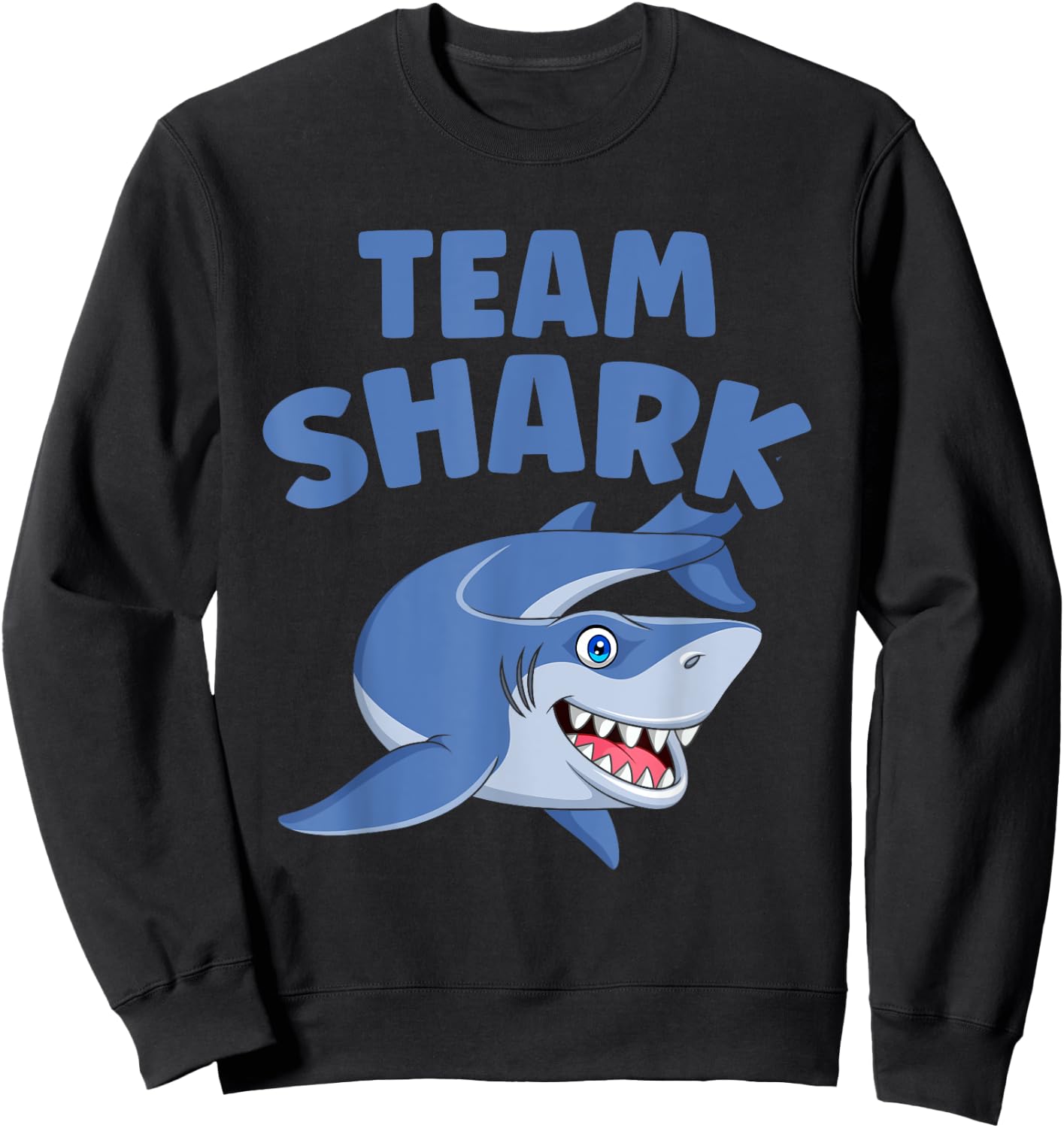 Team Shark Marine Biology Shark Lover Ocean Sweatshirt - Sweatshirt | Black