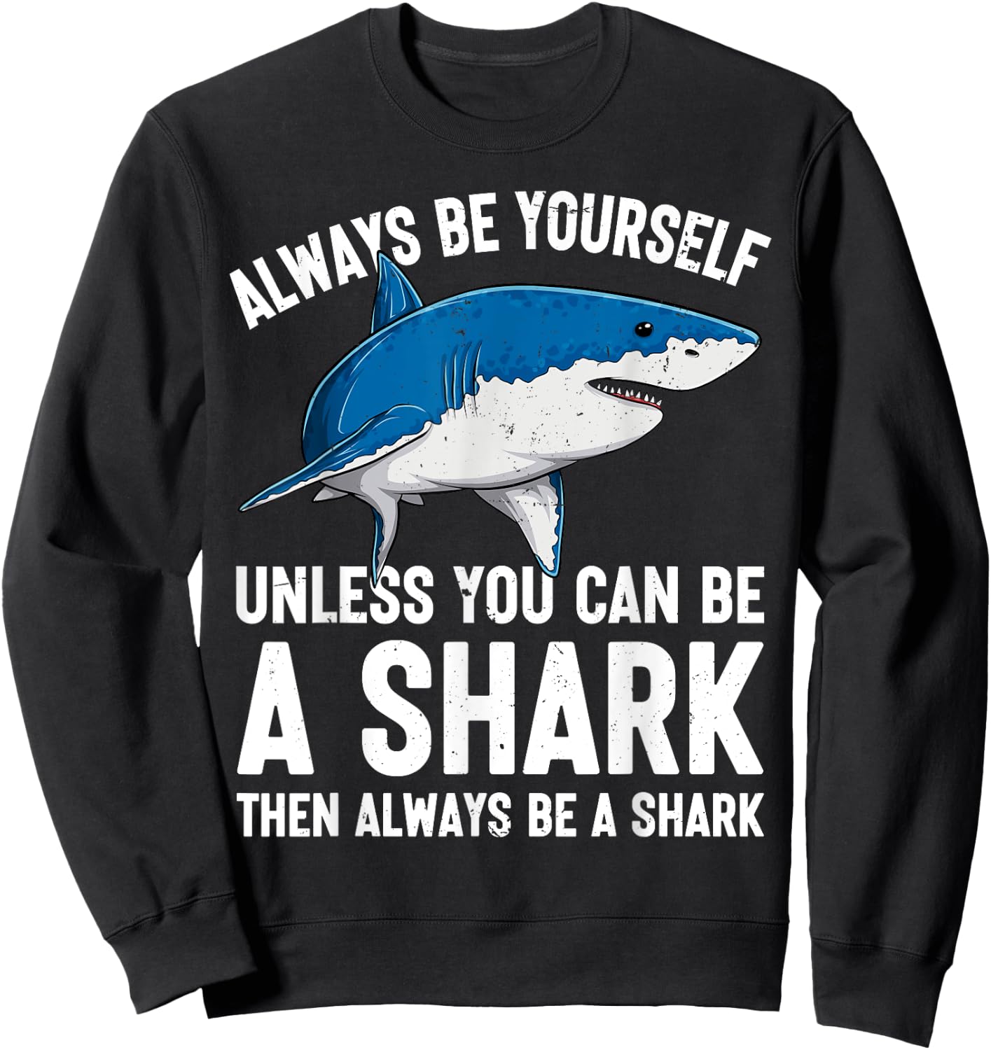 Shark Biology Ocean Wildlife Cool Sharks Lover Sweatshirt - Sweatshirt | Black