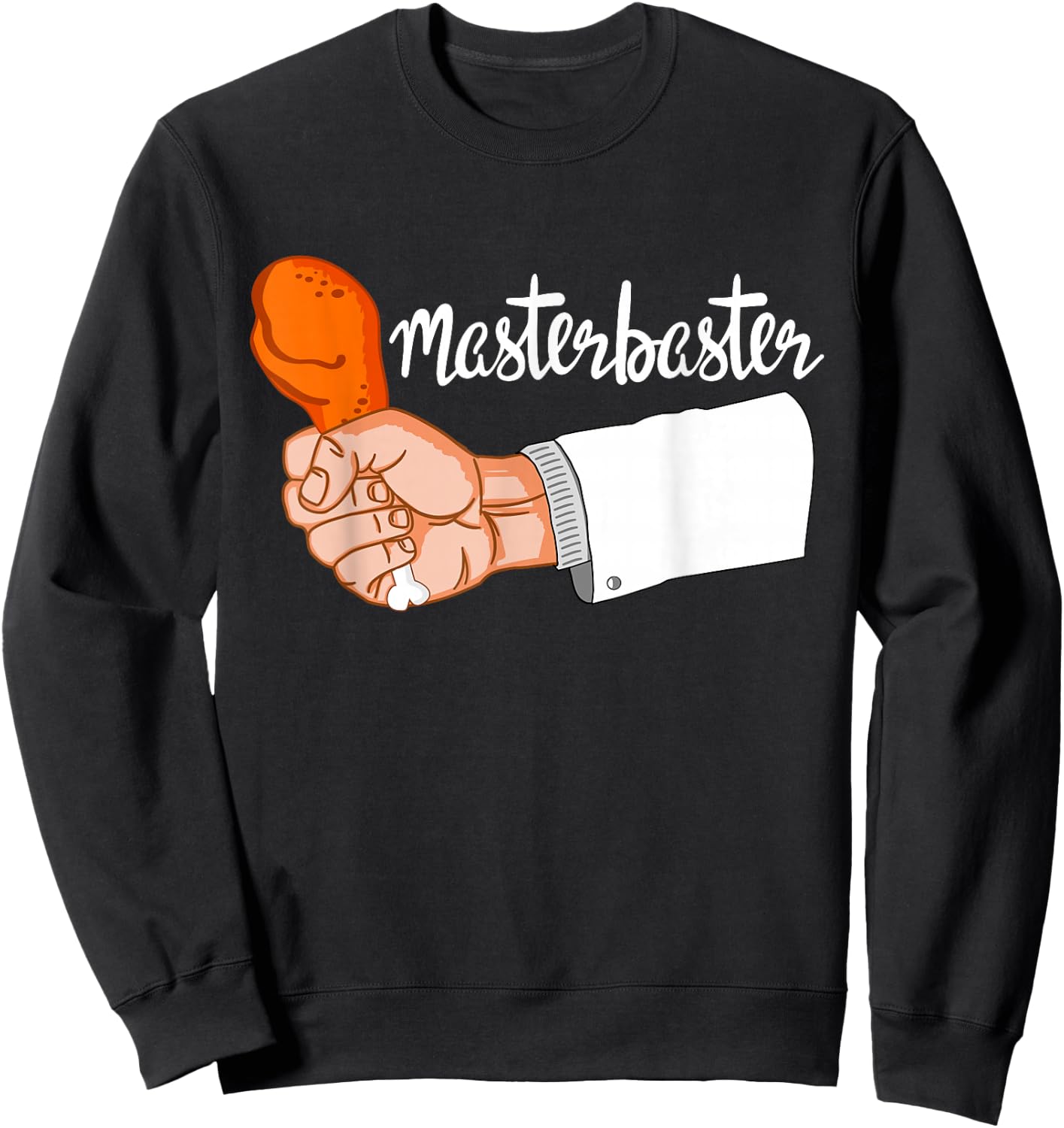 Master Baster - Turkey Day Funny Masterbaster Thanksgiving Sweatshirt - Sweatshirt | Black