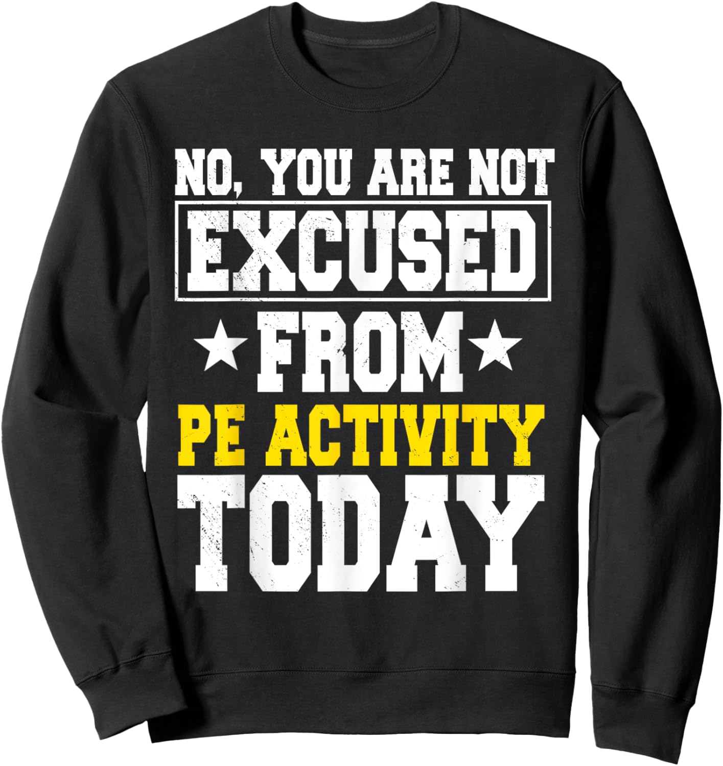 PE Teacher Physical Education Activity Instructor Gym Coach Men Women Girls Kids Sweatshirt - Sweatshirt | Black