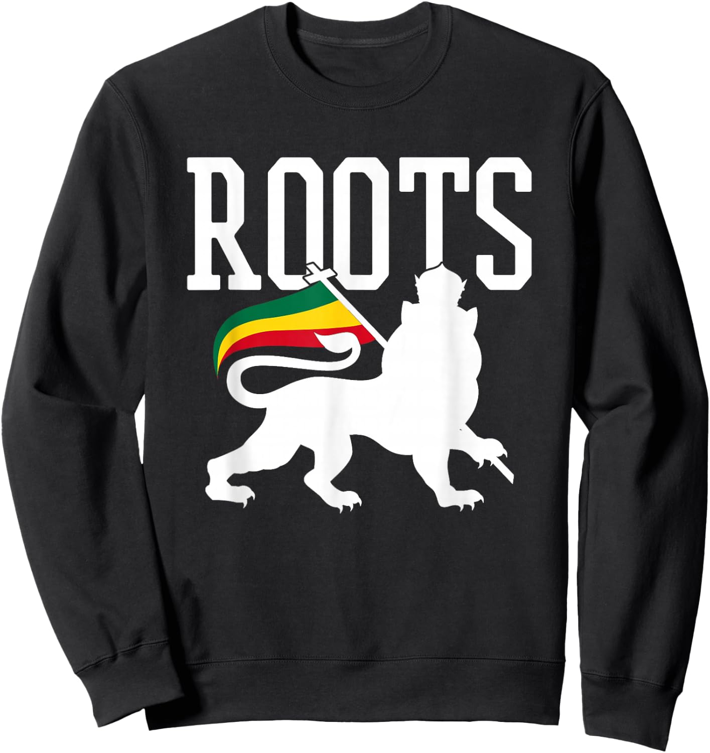Reggae Roots Lion Of Judah Rastafari Rasta Music Gift Sweatshirt - Sweatshirt | Black