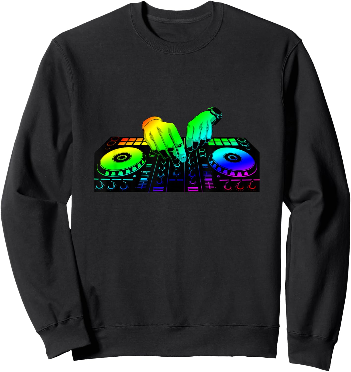Disc Jockey Gift Turntable DJ Sweatshirt - Sweatshirt | Black