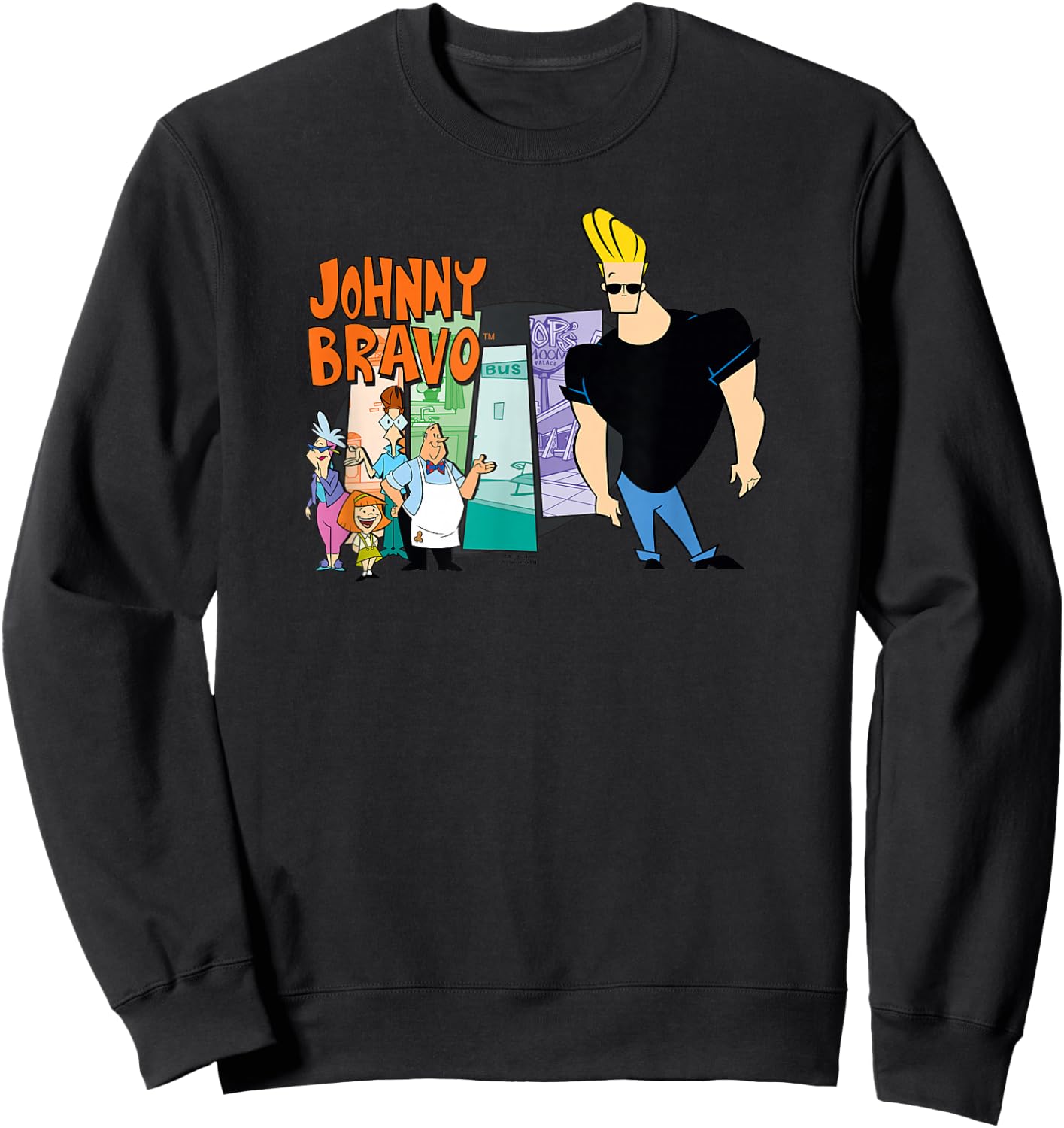 Johnny Bravo & Friends Sweatshirt - Sweatshirt | Black
