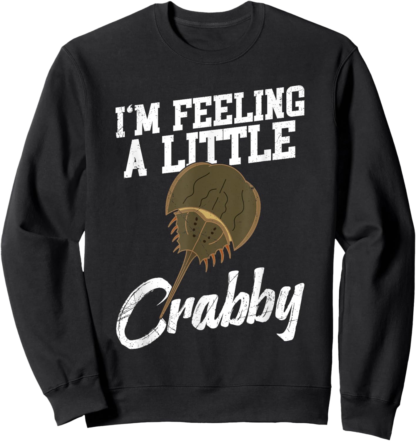 Horseshoe Crab Owner Biologist Chelicerate Encycloart Sweatshirt - Sweatshirt | Black
