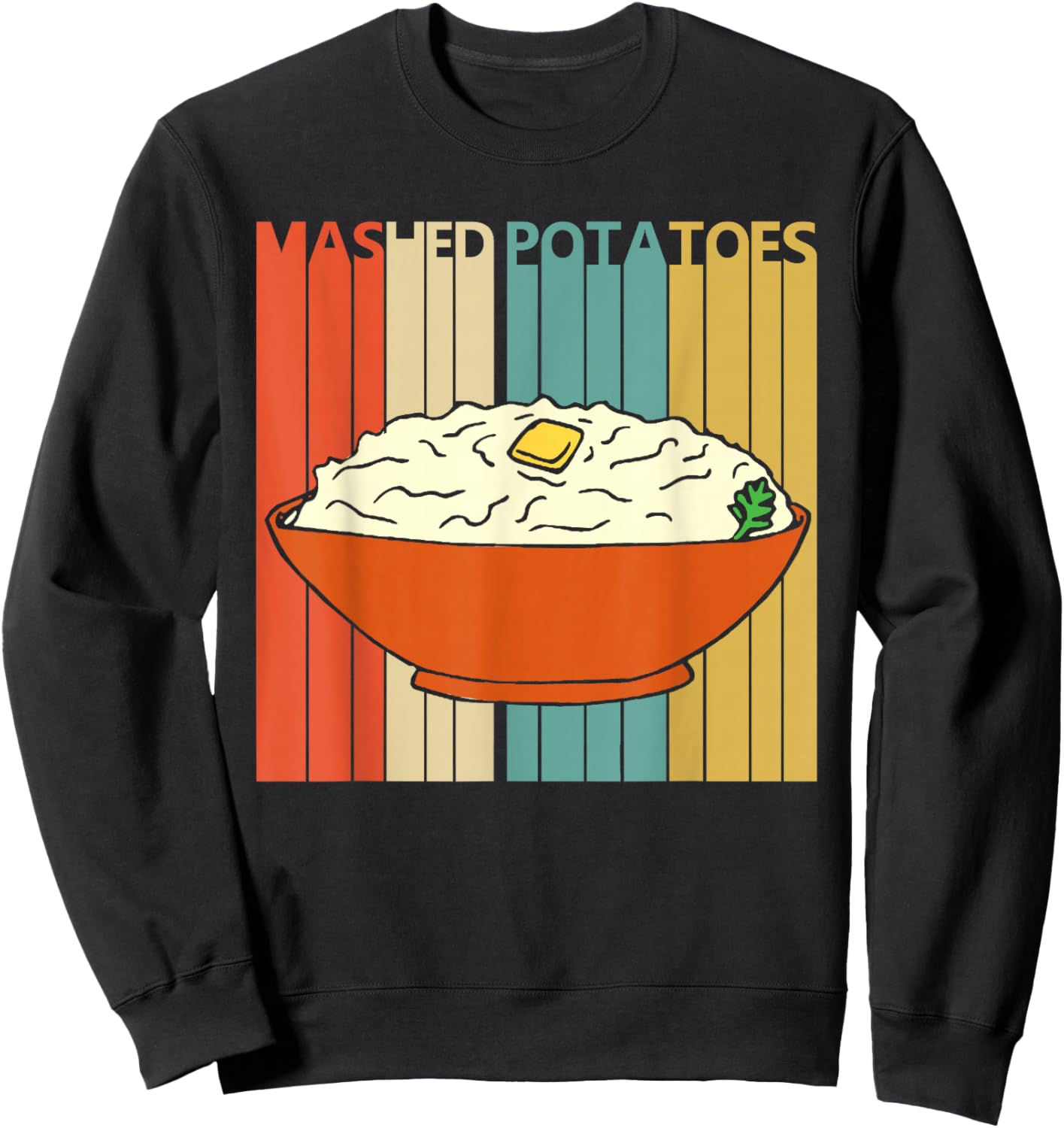 Vintage Mashed Potatoes Sweatshirt - Sweatshirt | Black