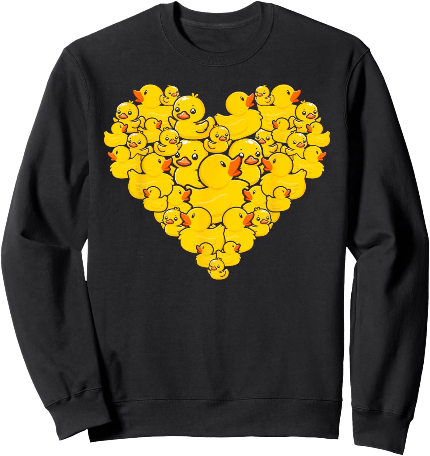 Duck Heart Symbol Love - Duck Lover Sweatshirt - Sweatshirt | Black