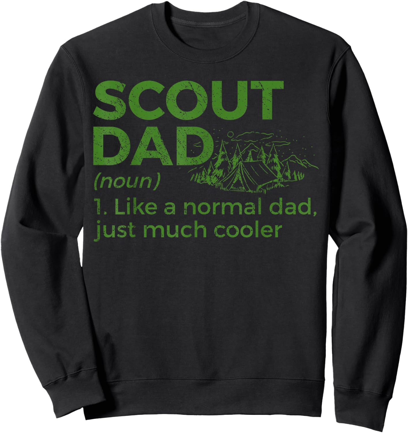 Scouting Funny Scout Dad Definition Sweatshirt - Sweatshirt | Black