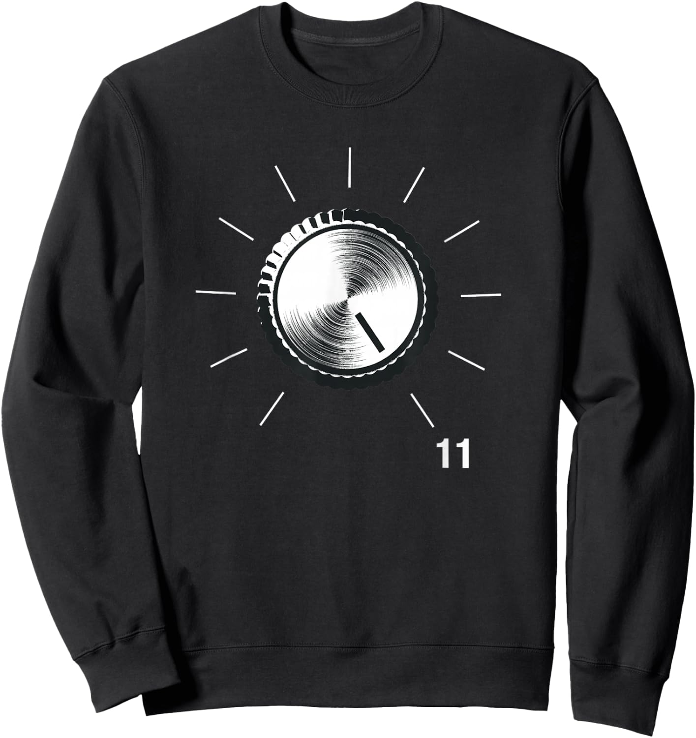 This Go to Eleven - Vintage Tube Amp Volume Control Sweatshirt - Sweatshirt | Black
