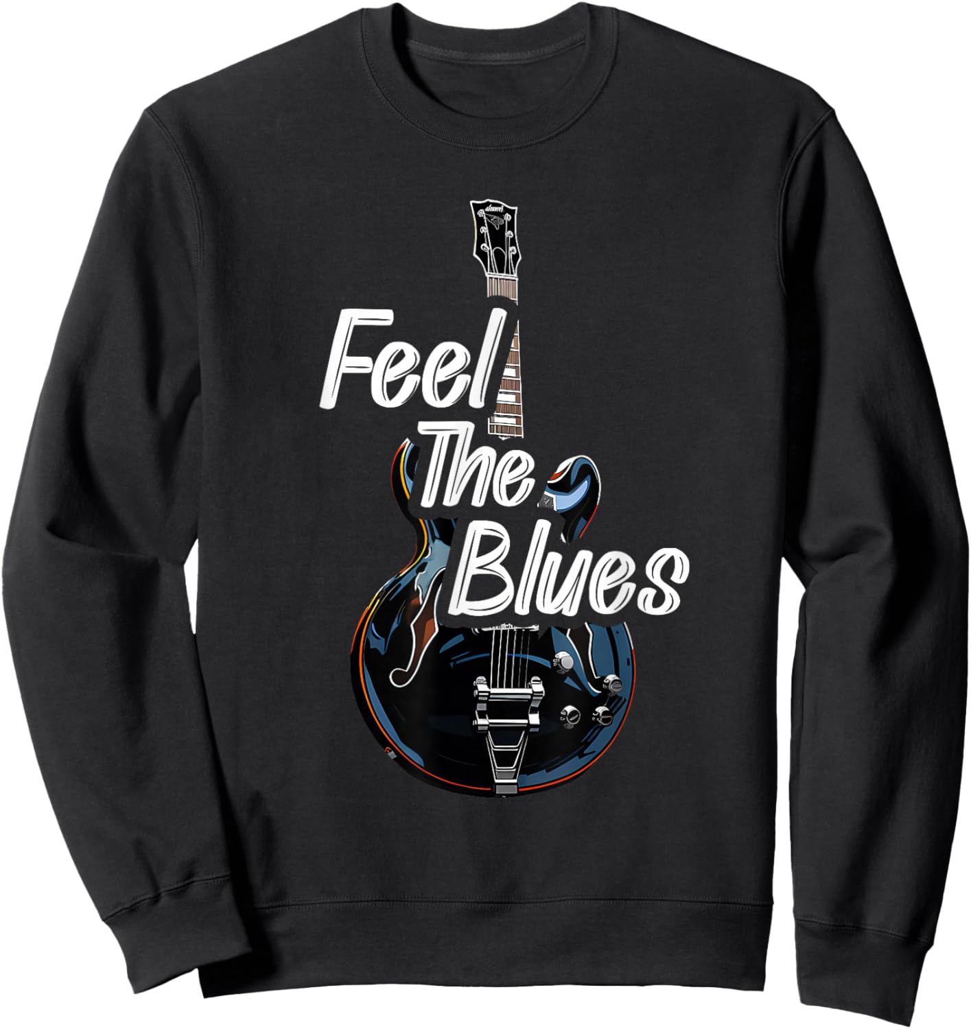 Blues Guitar Musicians Blues Music Sweatshirt - Sweatshirt | Black