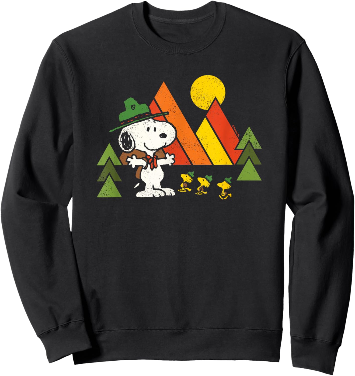 Peanuts - Retro Trailblazers Sweatshirt - Sweatshirt | Black