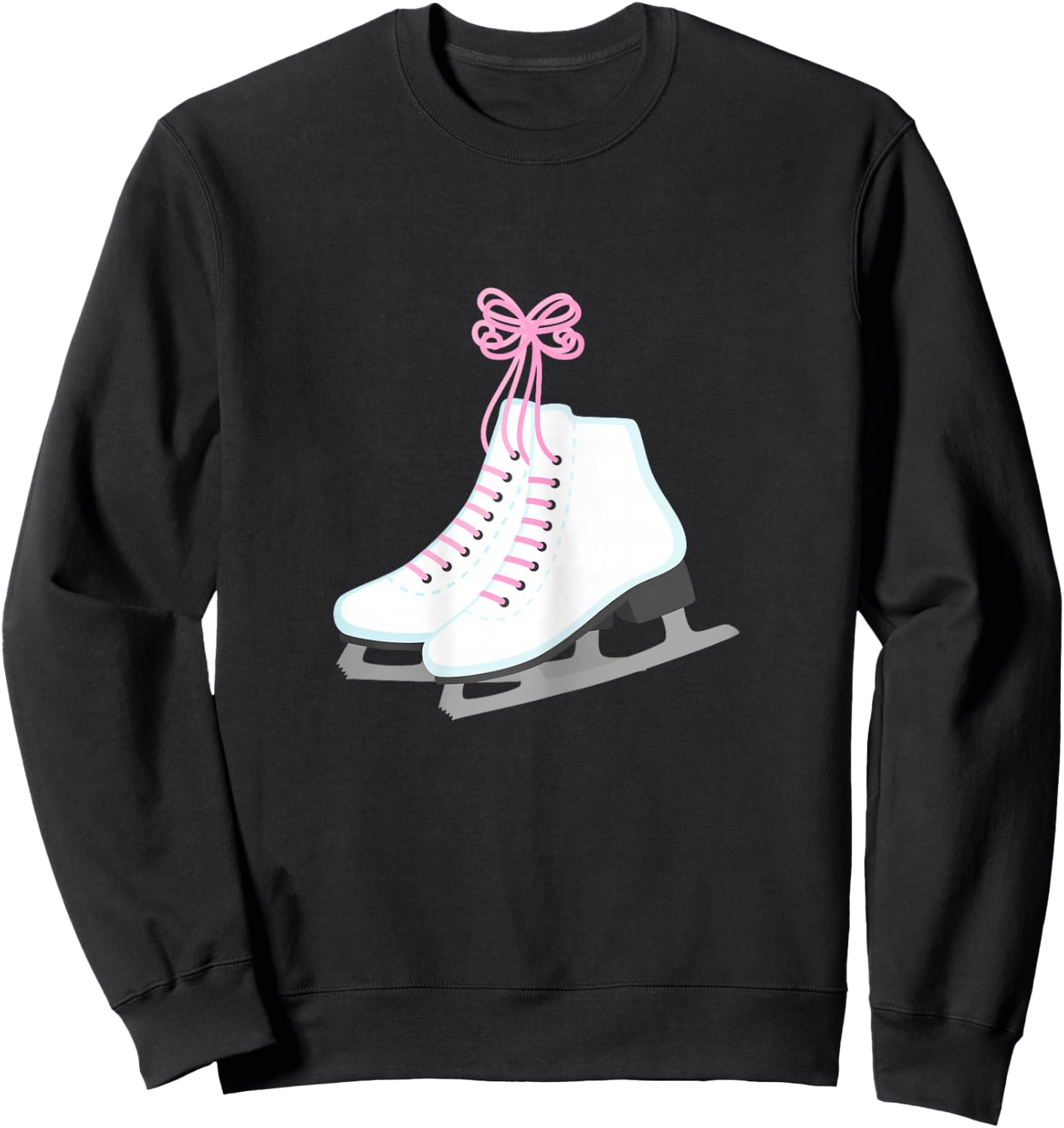 Figure Skating Ice Skate for Girls Sweatshirt - Sweatshirt | Black