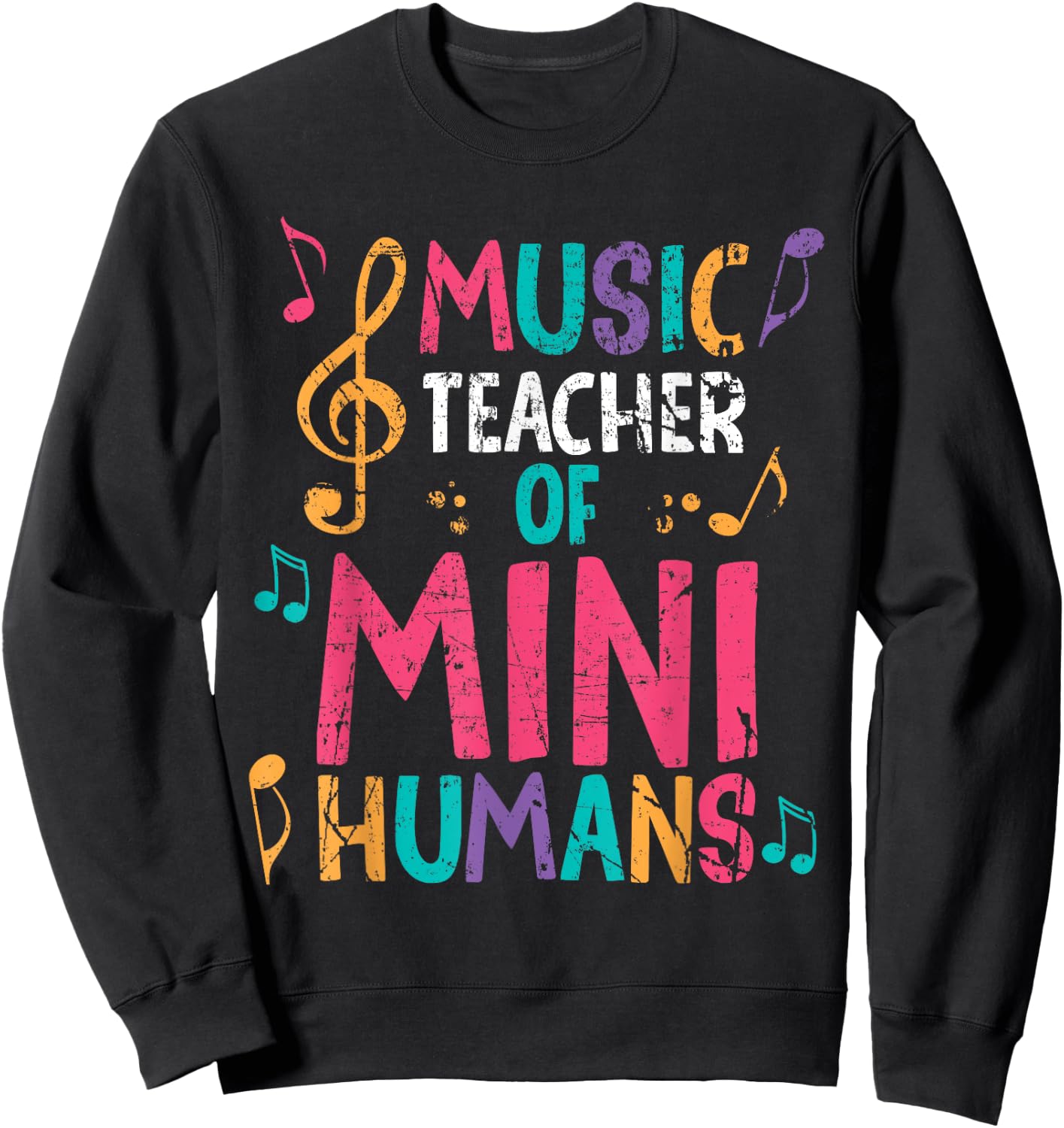 Music teacher of mini humans / Back to school Sweatshirt - Sweatshirt | Black