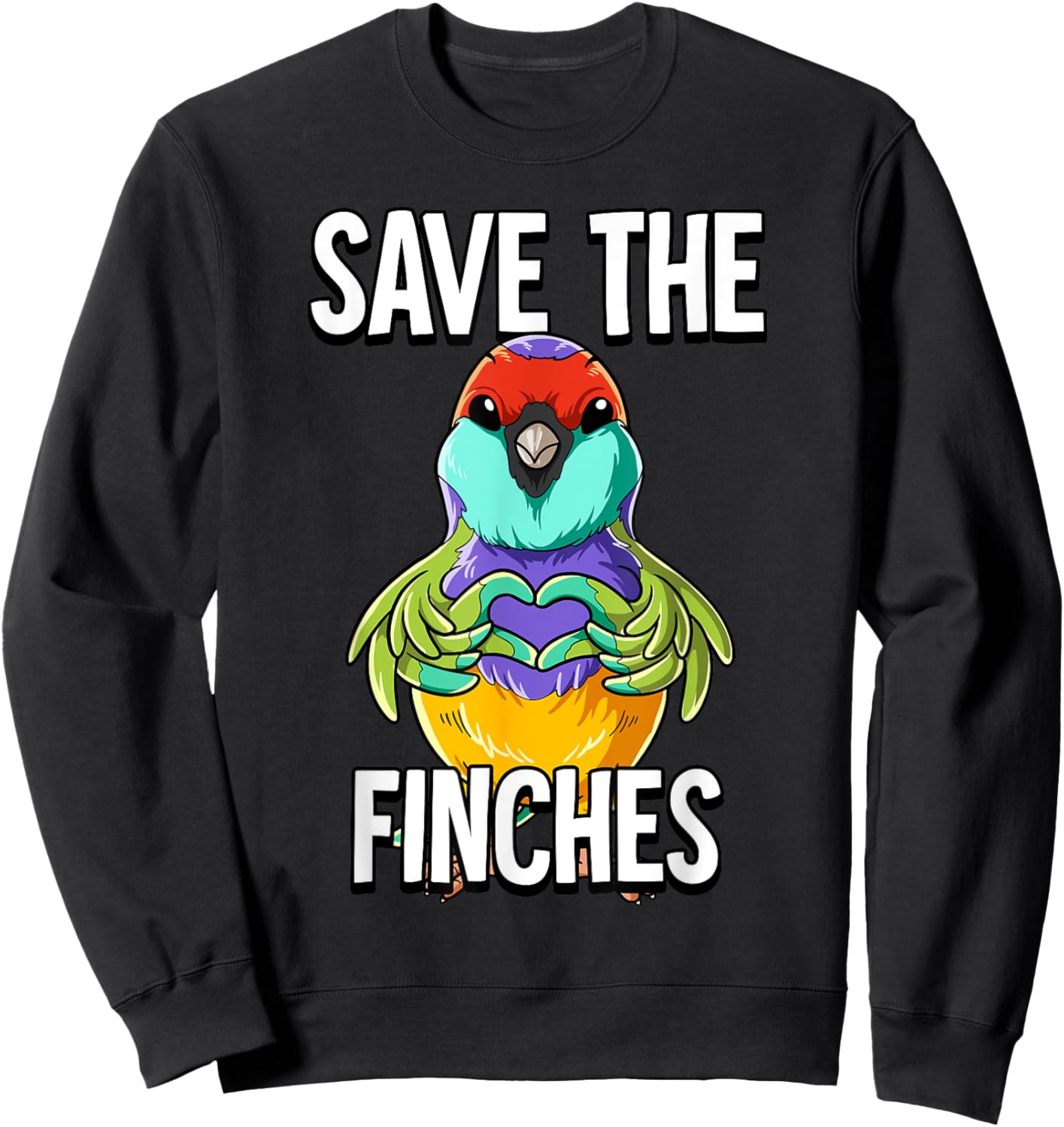 Save The Finches Sweatshirt - Sweatshirt | Black