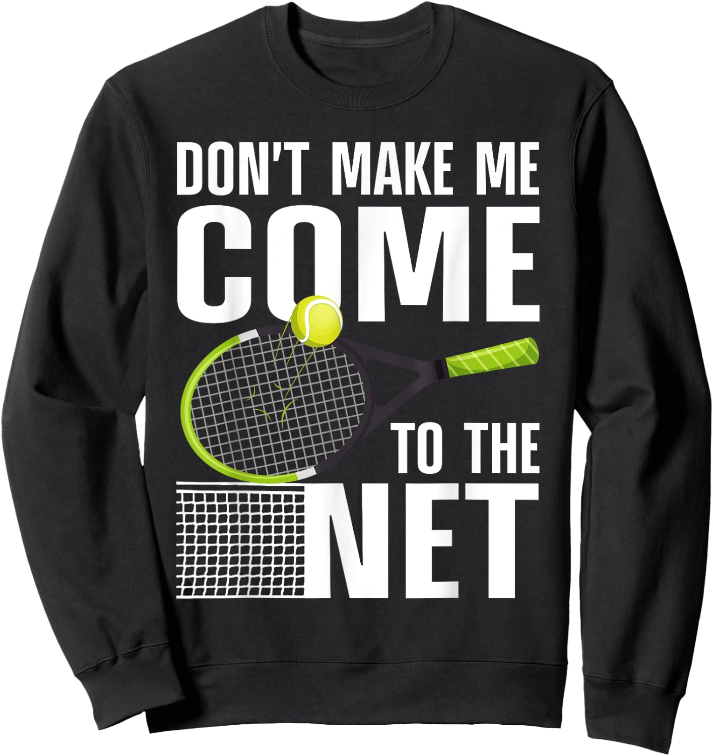 Funny Tennis Art Men Teens Tennis Player Lover Sweatshirt - Sweatshirt | Black
