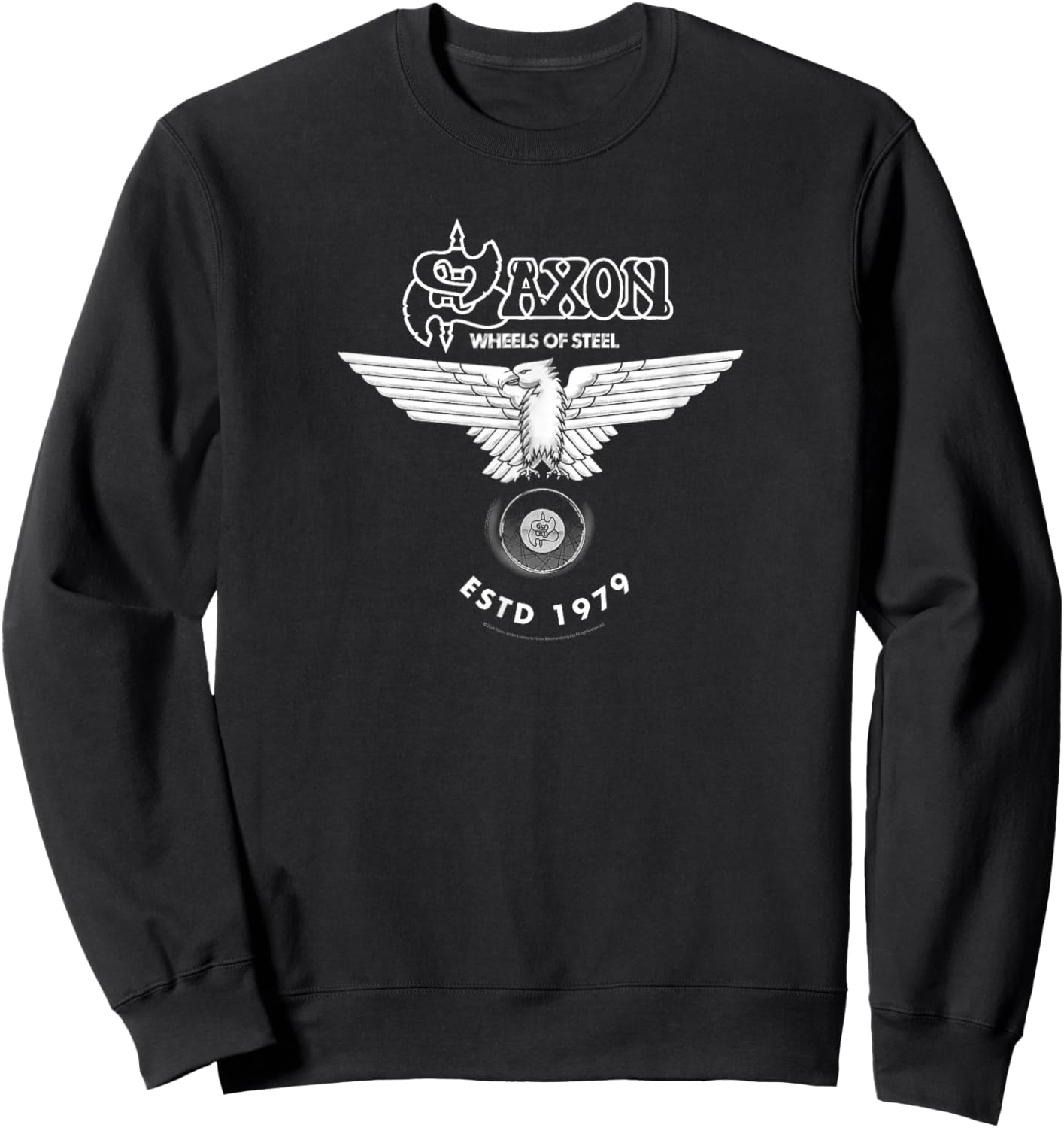 Saxon Wheels Of Steel Sweatshirt - Sweatshirt | Black
