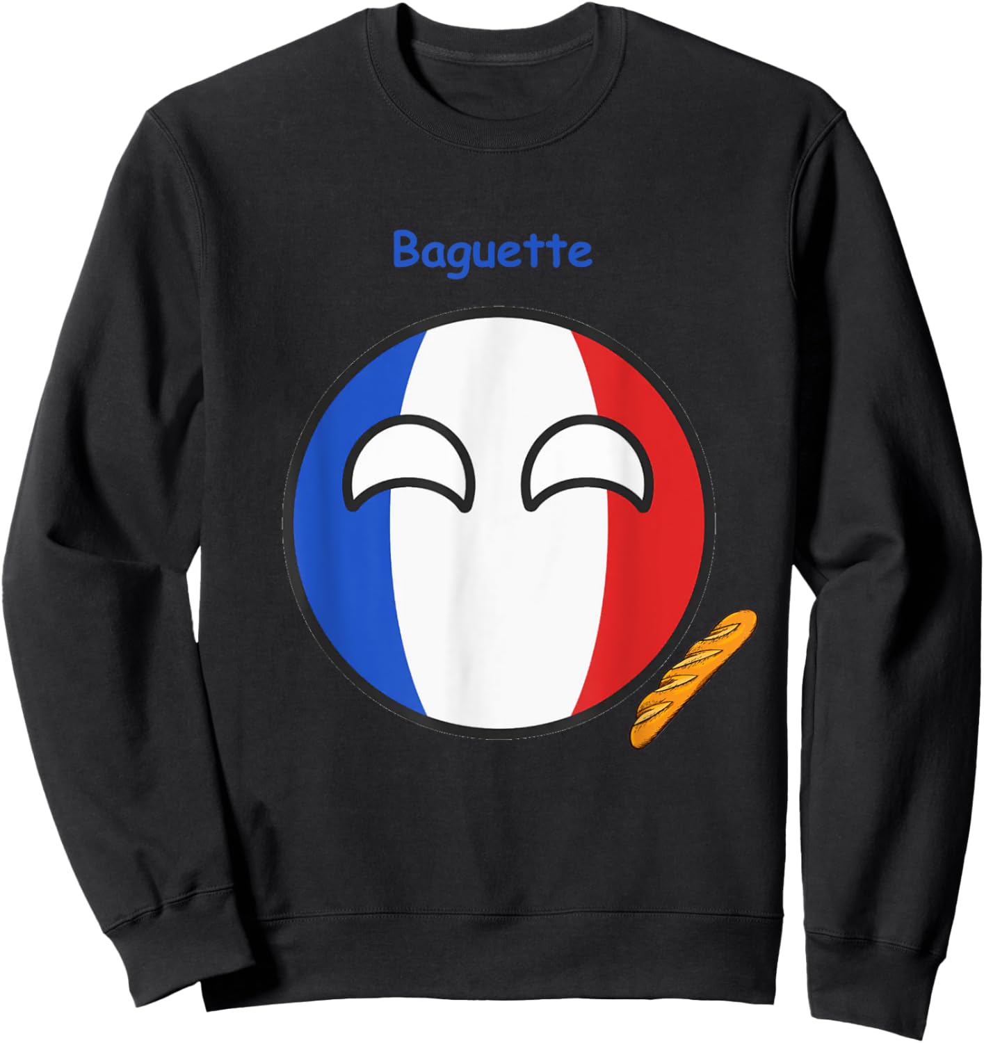 Countryballs France funny Sweatshirt - Sweatshirt | Black