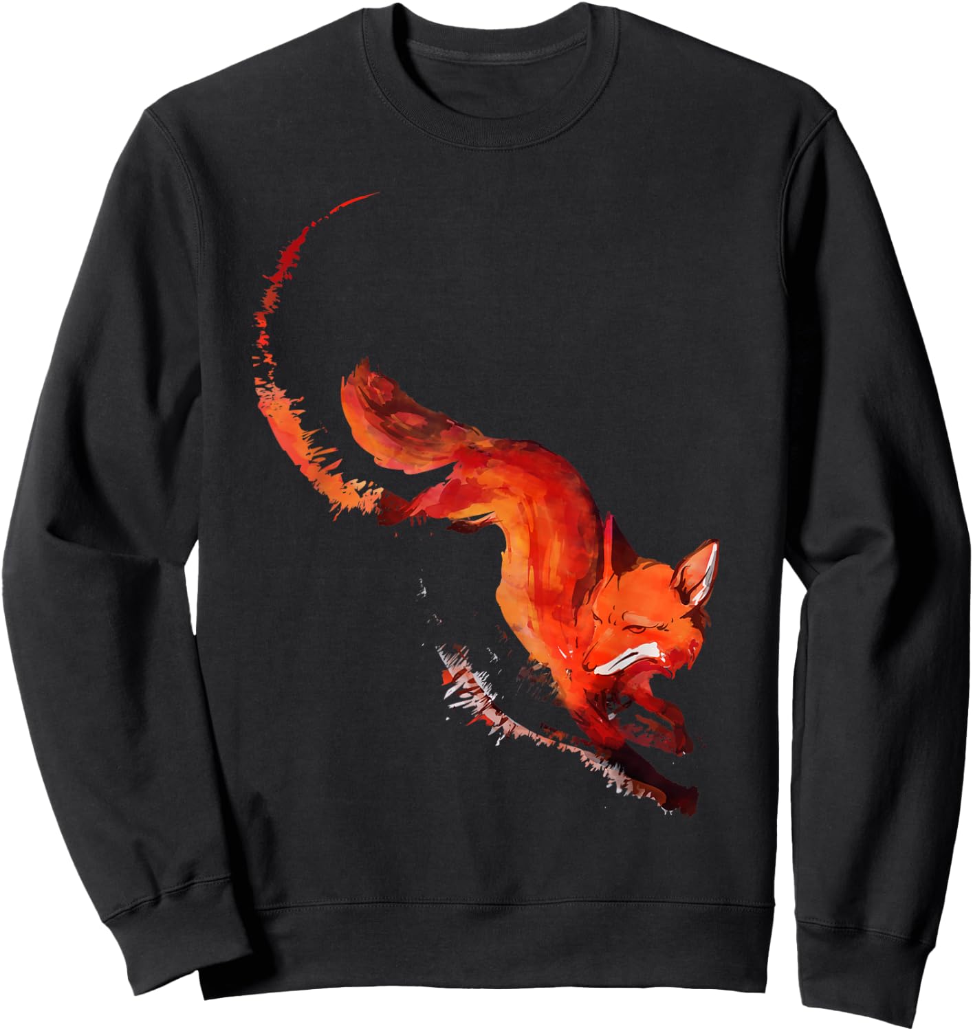 Hunting Fox Nature Adventure Sweatshirt - Sweatshirt | Black