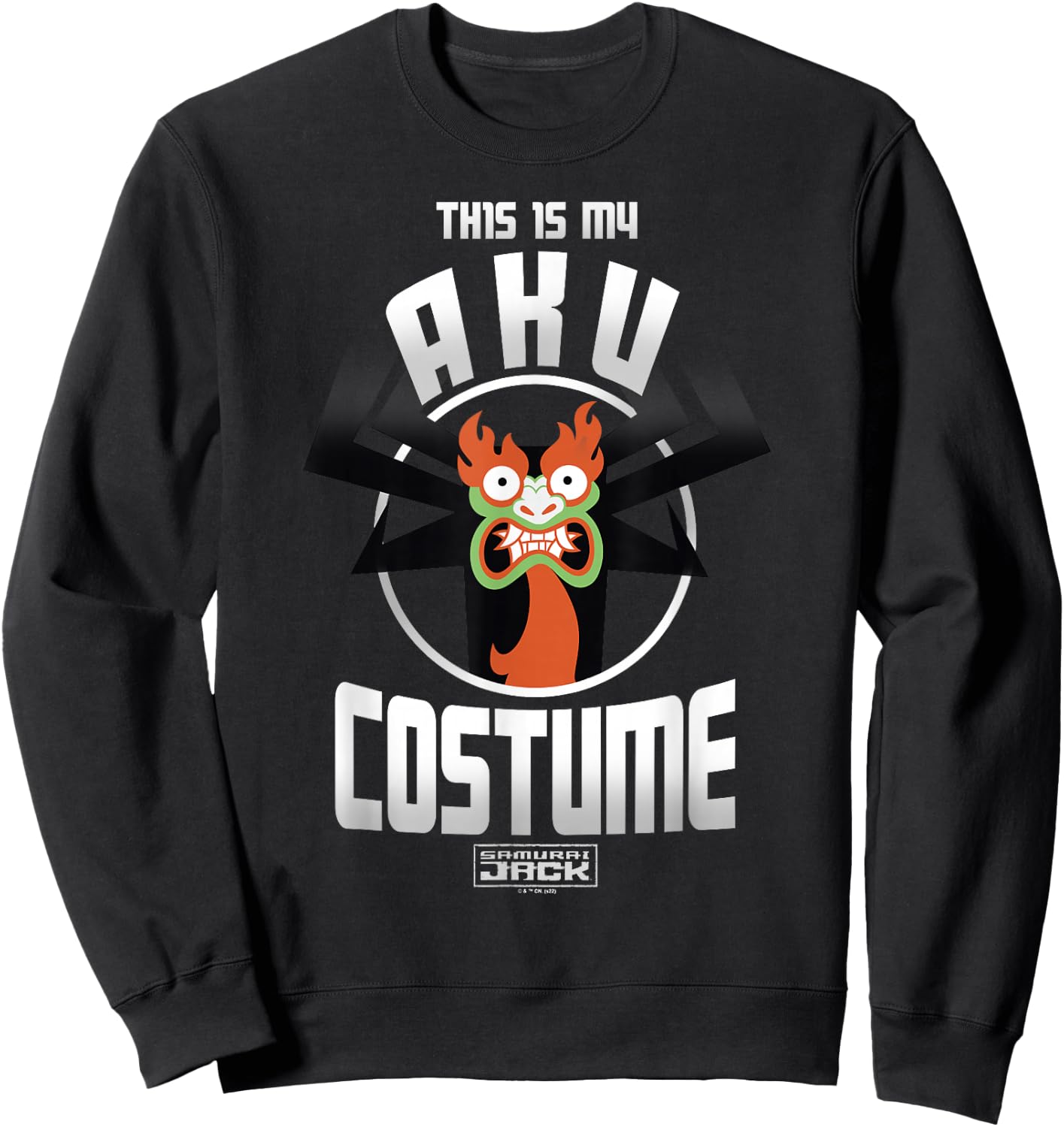 Samurai Jack Halloween This Is My Aku Costume Sweatshirt - Sweatshirt | Black
