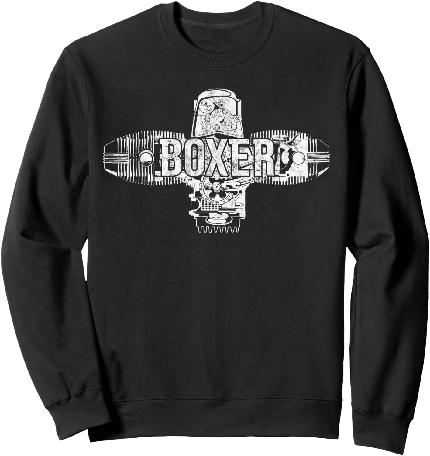 Boxer Engine R Series Two Cylinder Motorcycle Boxer Engine Sweatshirt - Sweatshirt | Black